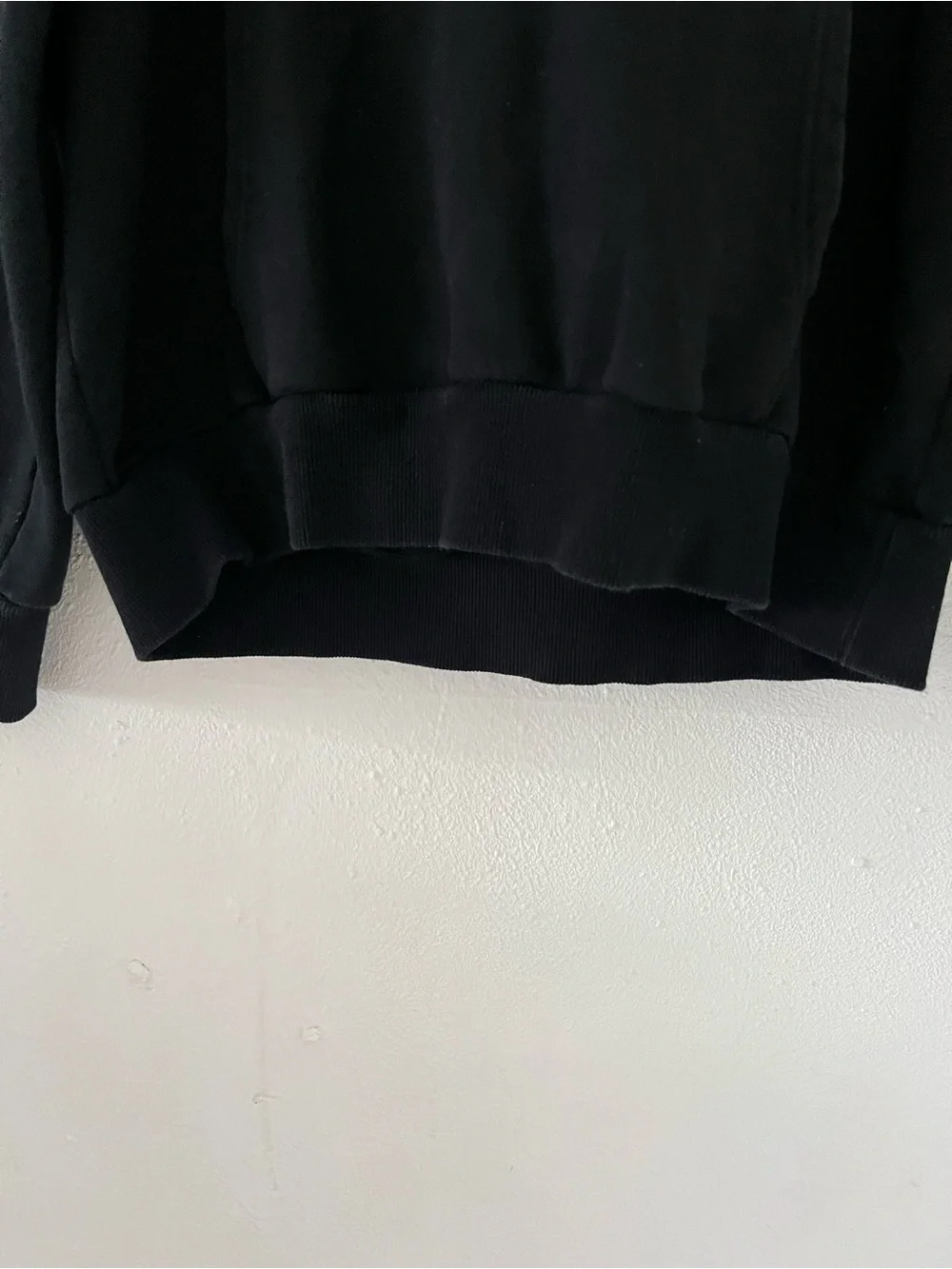 HELLSTAR Black Crewneck Hoodie with White Logo